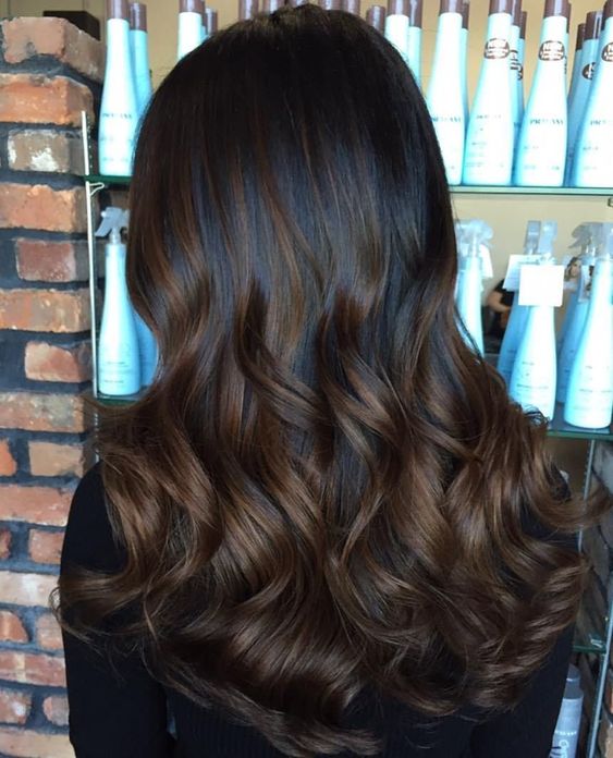 dark hair balayage